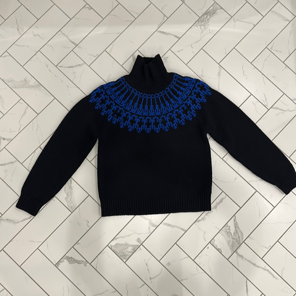 Tory Burch Merino Fair Isle Sweater